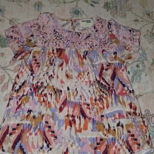 Savanna Jane Women's Multicolor Top with Embroidery